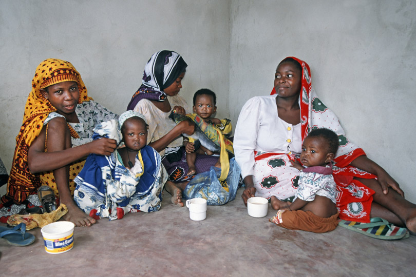 Mothers with children participating in &lt;p&gt;Mother & Child care programme, Zanzibar