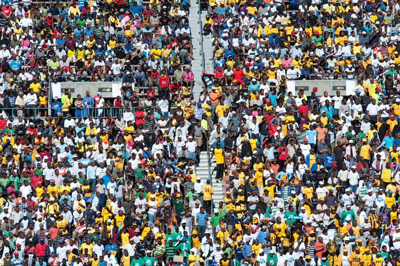 The stadium crowd