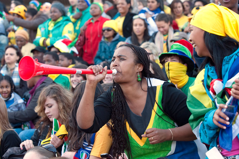 Traditionally made from a kidu horn, &lt;p&gt;the &quot;Vuvuzela&quot; was used to summon distant&lt;p&gt; villagers to attend community gatherings